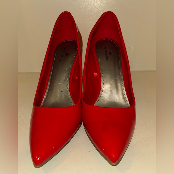Worthington Sz. 11 Red Patent classic pumps. - Read Note!! - sold as is - - Picture 3 of 7